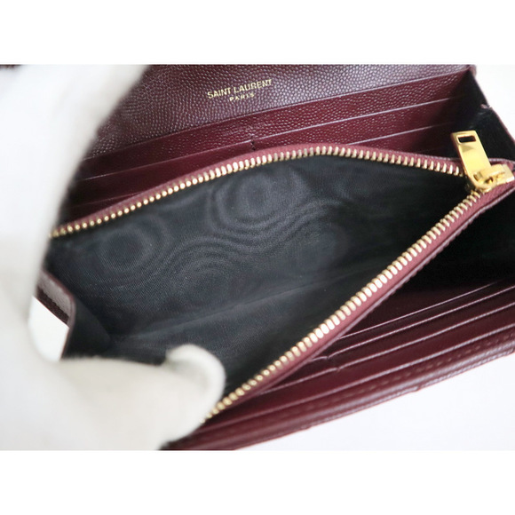 Saint Laurent Yves Long Red  Wallet - Picture 1 of 6